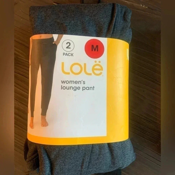 Lole Women’s lounge pant . Brand new. 2 pack . Black and gray . Size M - Picture 7 of 9